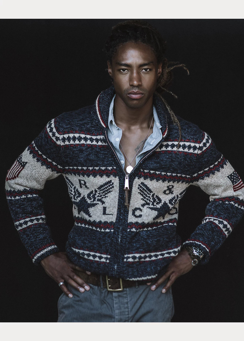 Airplane-Graphic Full-Zip Cardigan 6
