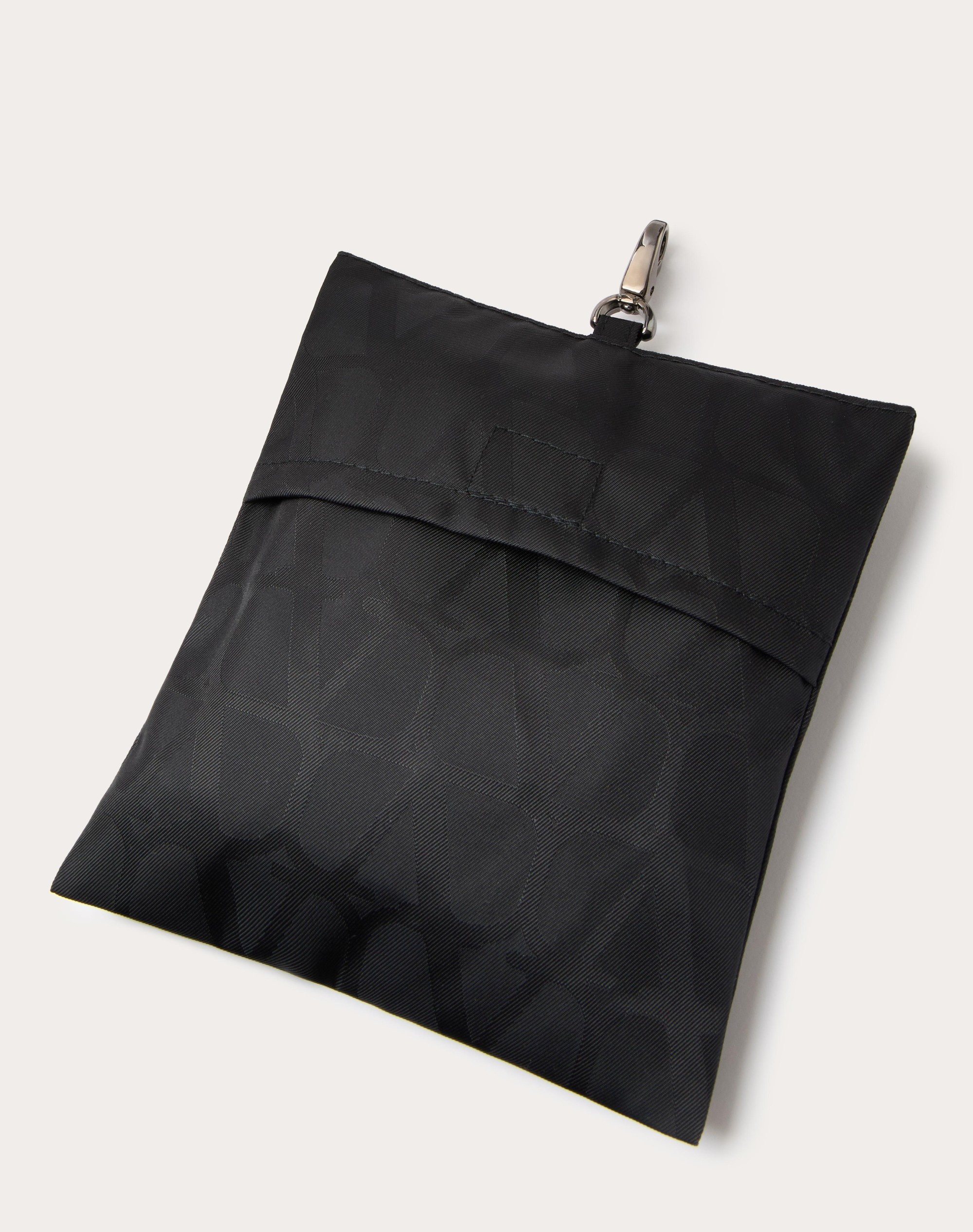 TOILE ICONOGRAPHE REVERSIBLE NYLON BUCKET HAT WITH CLUTCH - 4