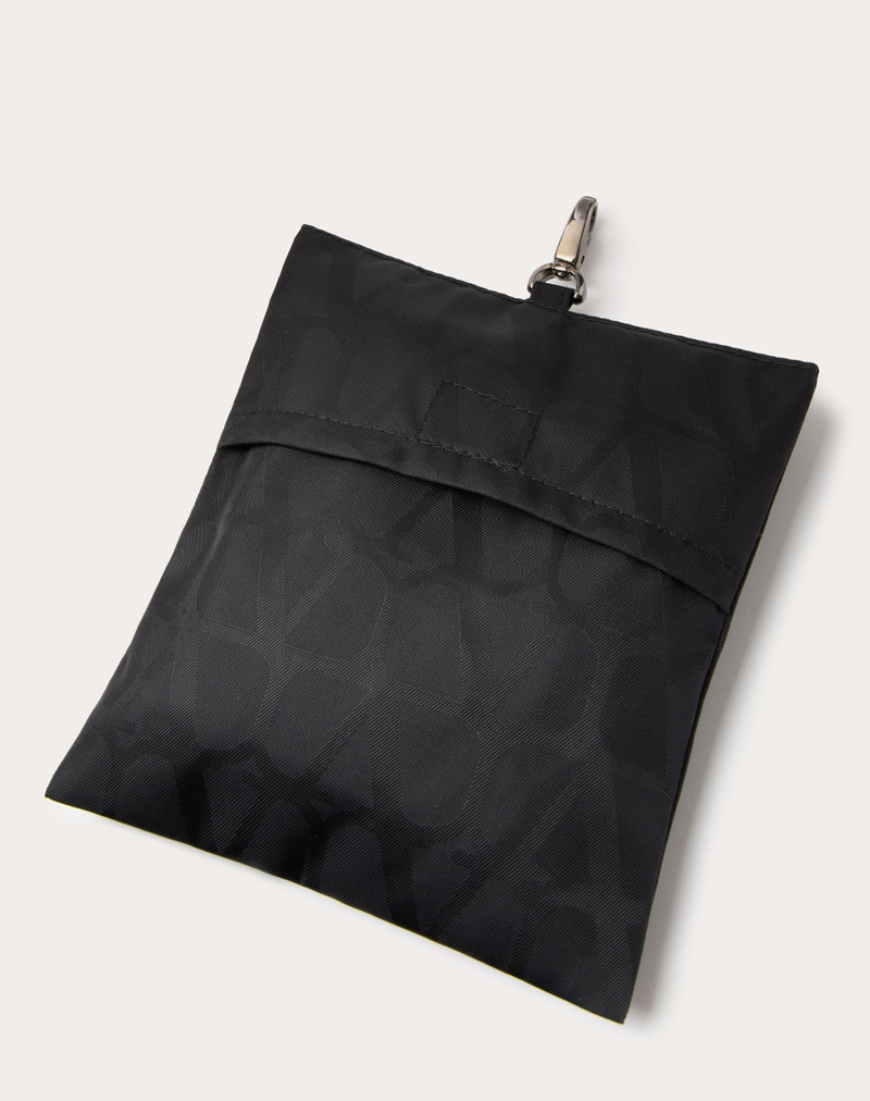 TOILE ICONOGRAPHE REVERSIBLE NYLON BUCKET HAT WITH CLUTCH 4