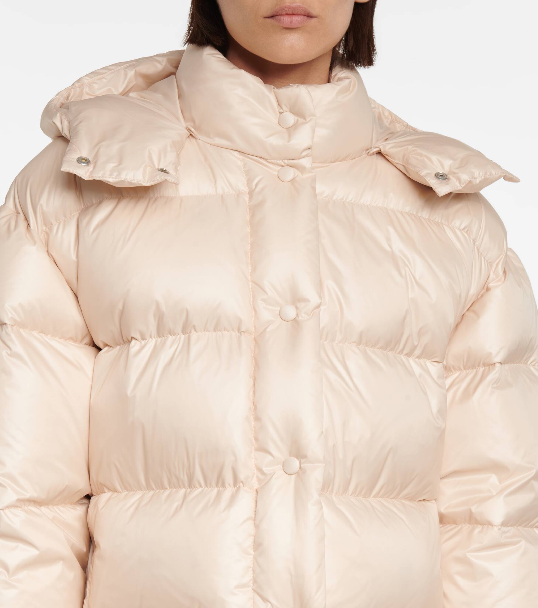 Nylon quilted down jacket - 4