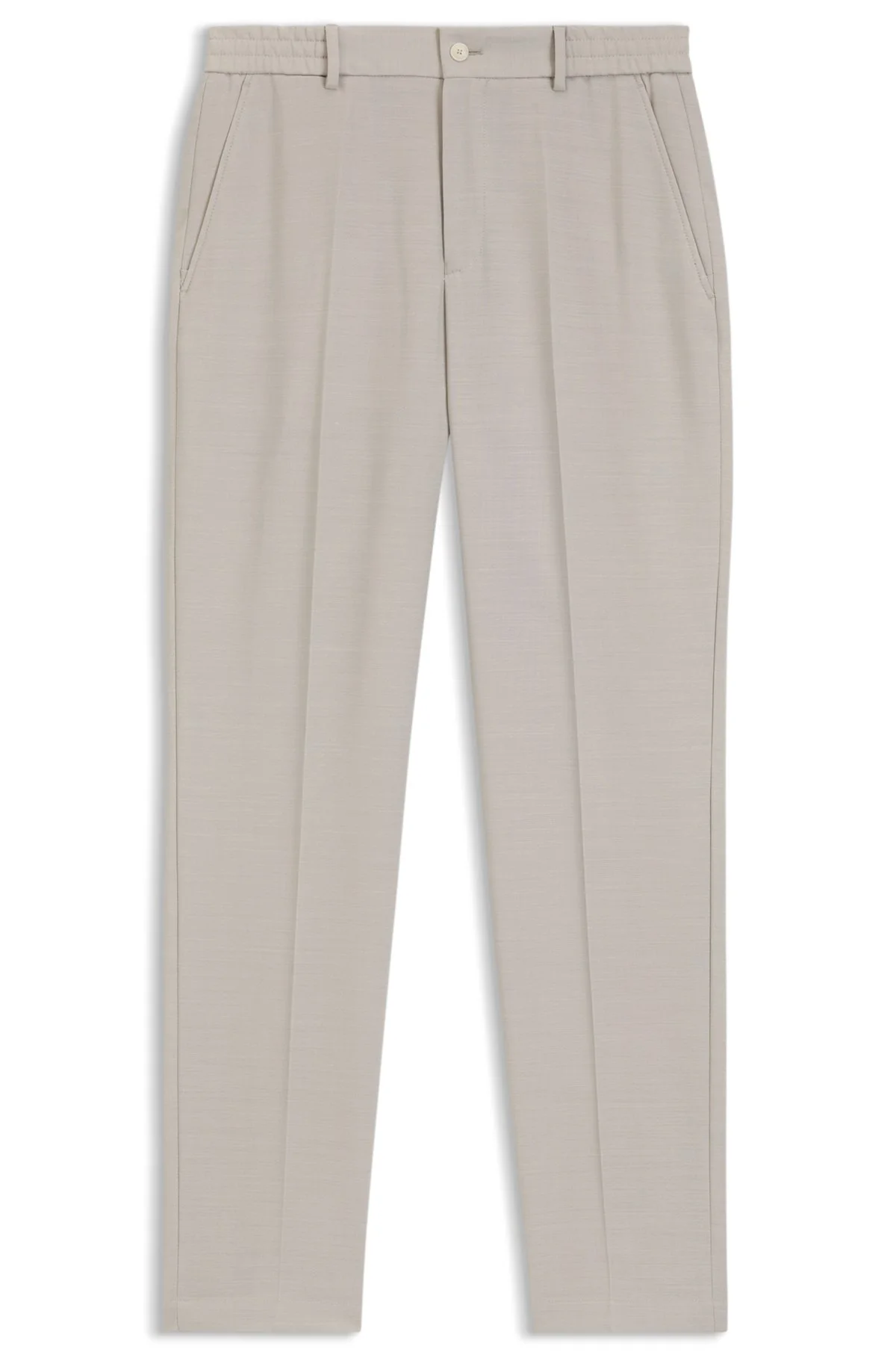 TAPERED-FIT PANTS IN MICRO-PATTERNED VIRGIN WOOL - 1