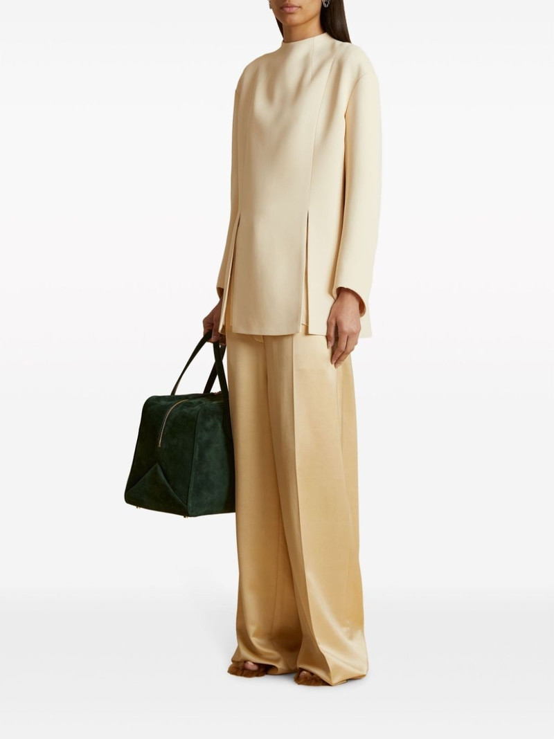 KHAITE The Mahni slit-detail blouse outlook