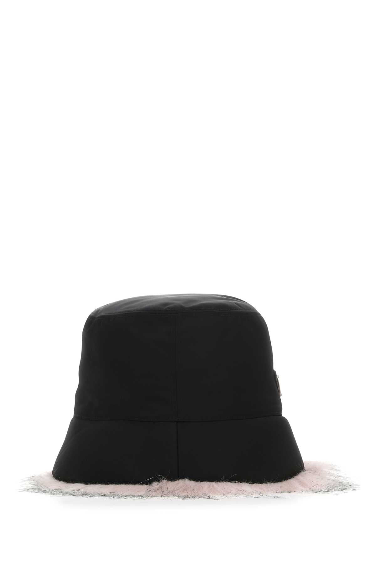 Prada Women Black Re-Nylon Hat - 3