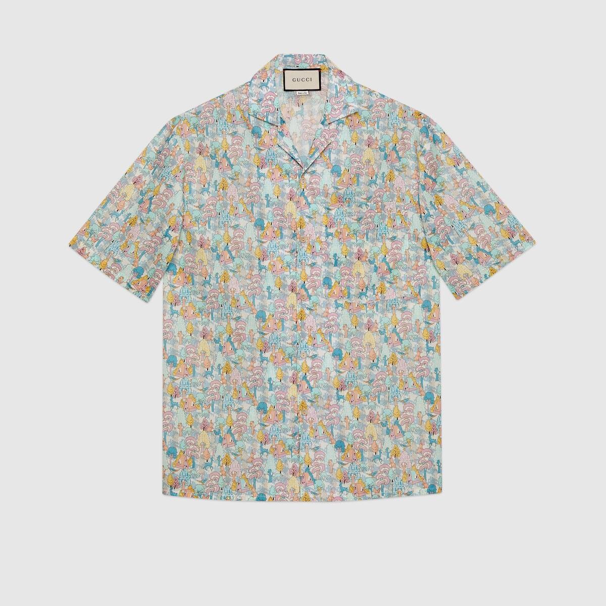 Gucci Liberty floral bowling shirt - 1