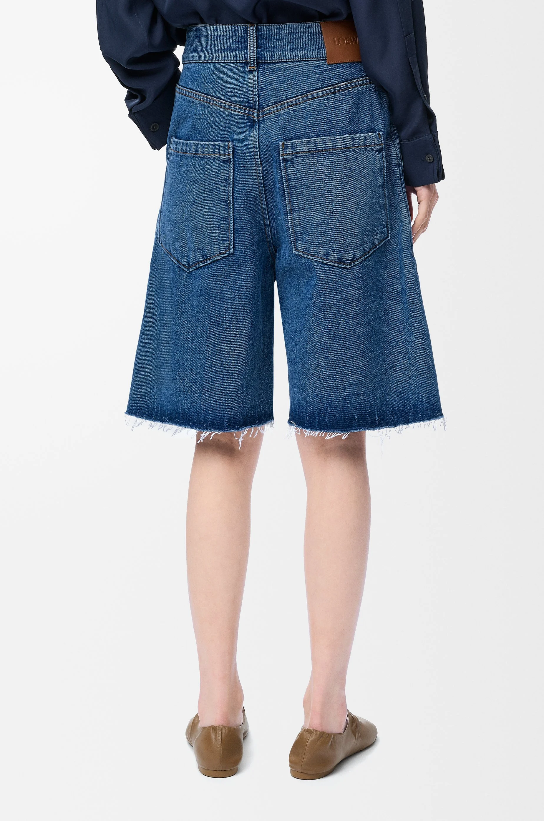 Loewe Anagram shorts in denim | REVERSIBLE