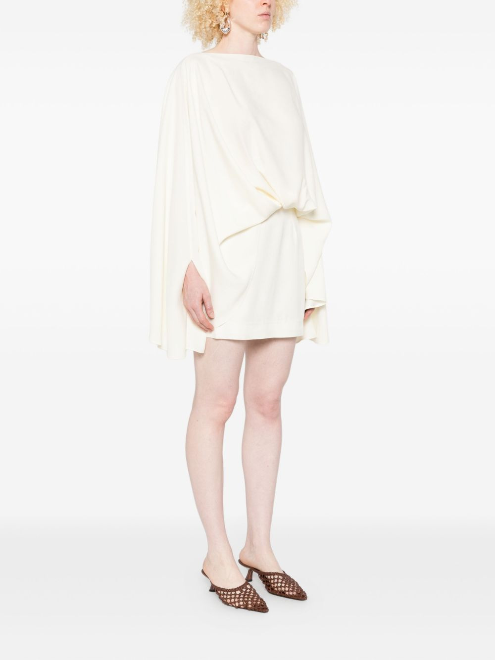 Eolia draped-layer mini dress - 3