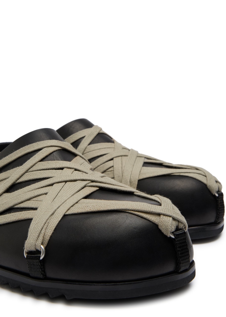 Rick Owens Mega Lace Leather Mules - 4