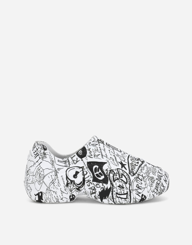 Graffiti-print rubber Toy sneakers 1