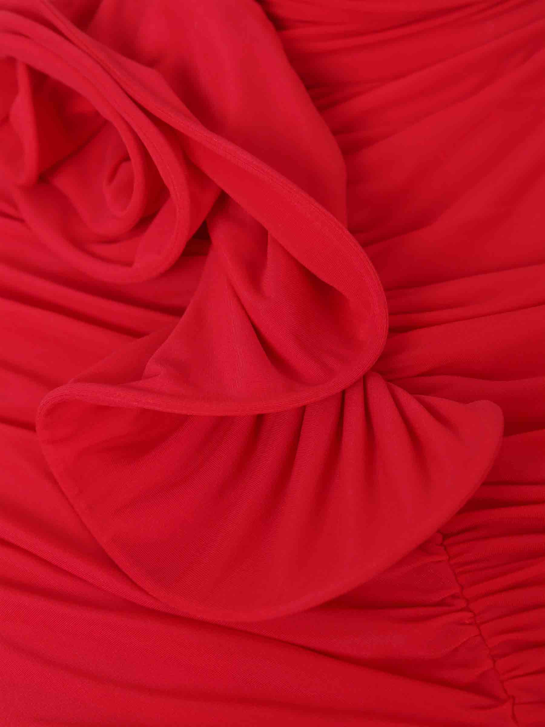DRAPED MIDI DRESS - 4