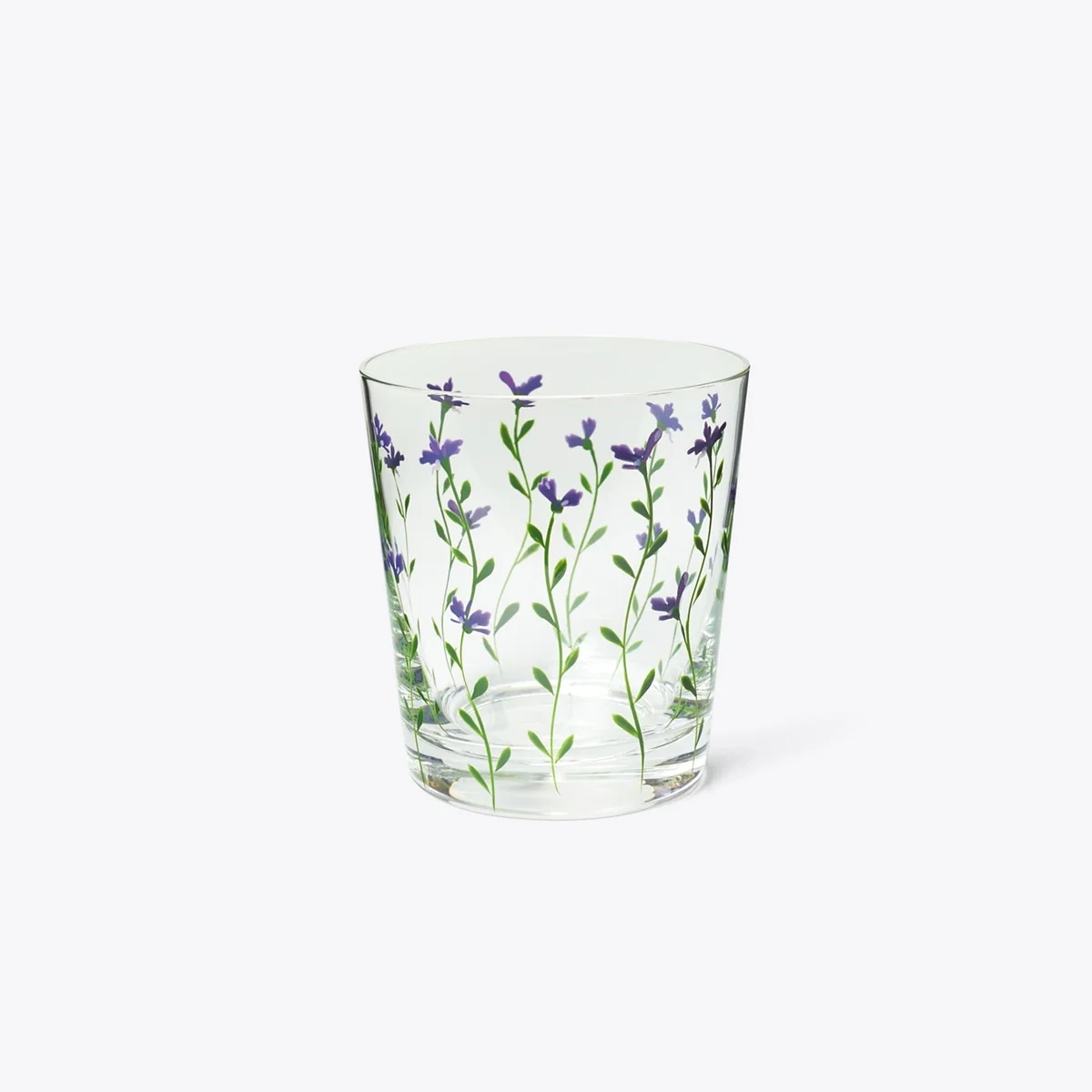 Jolie Fleur Double Old Fashioned Glass, Set Of 4 - 1