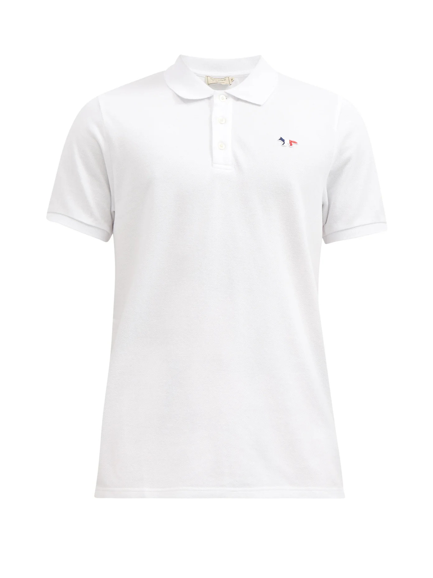 Tricolour Fox cotton polo shirt - 1