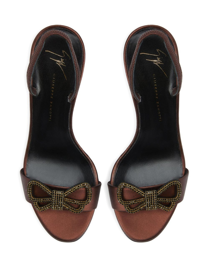 Zari bow-embellishment slingback sandals 4