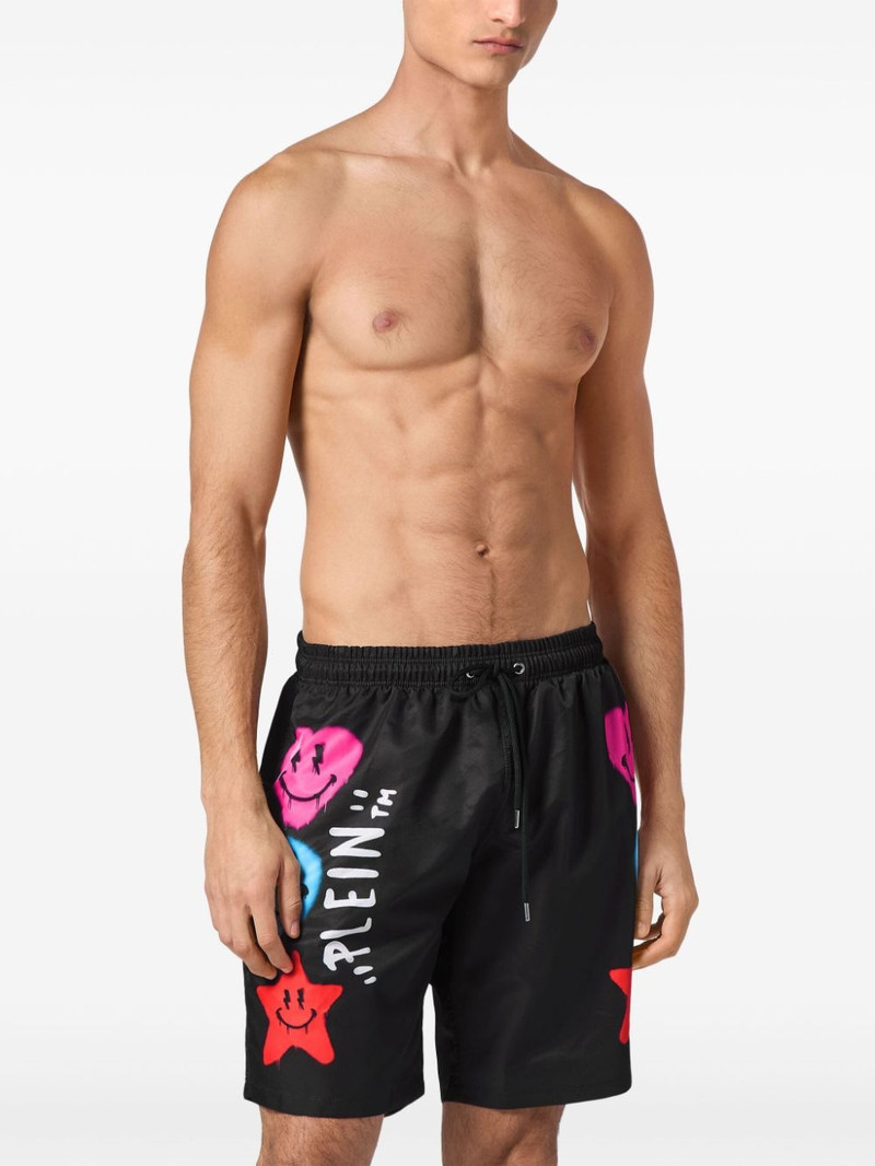 PHILIPP PLEIN graphic-print swim shorts outlook