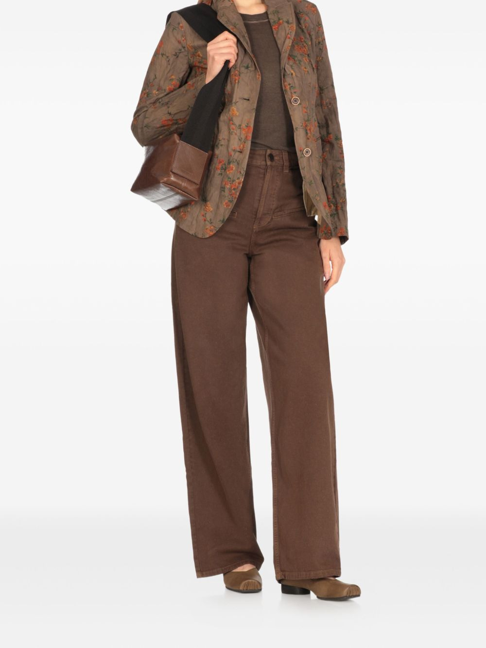 floral-pattern blazer - 3