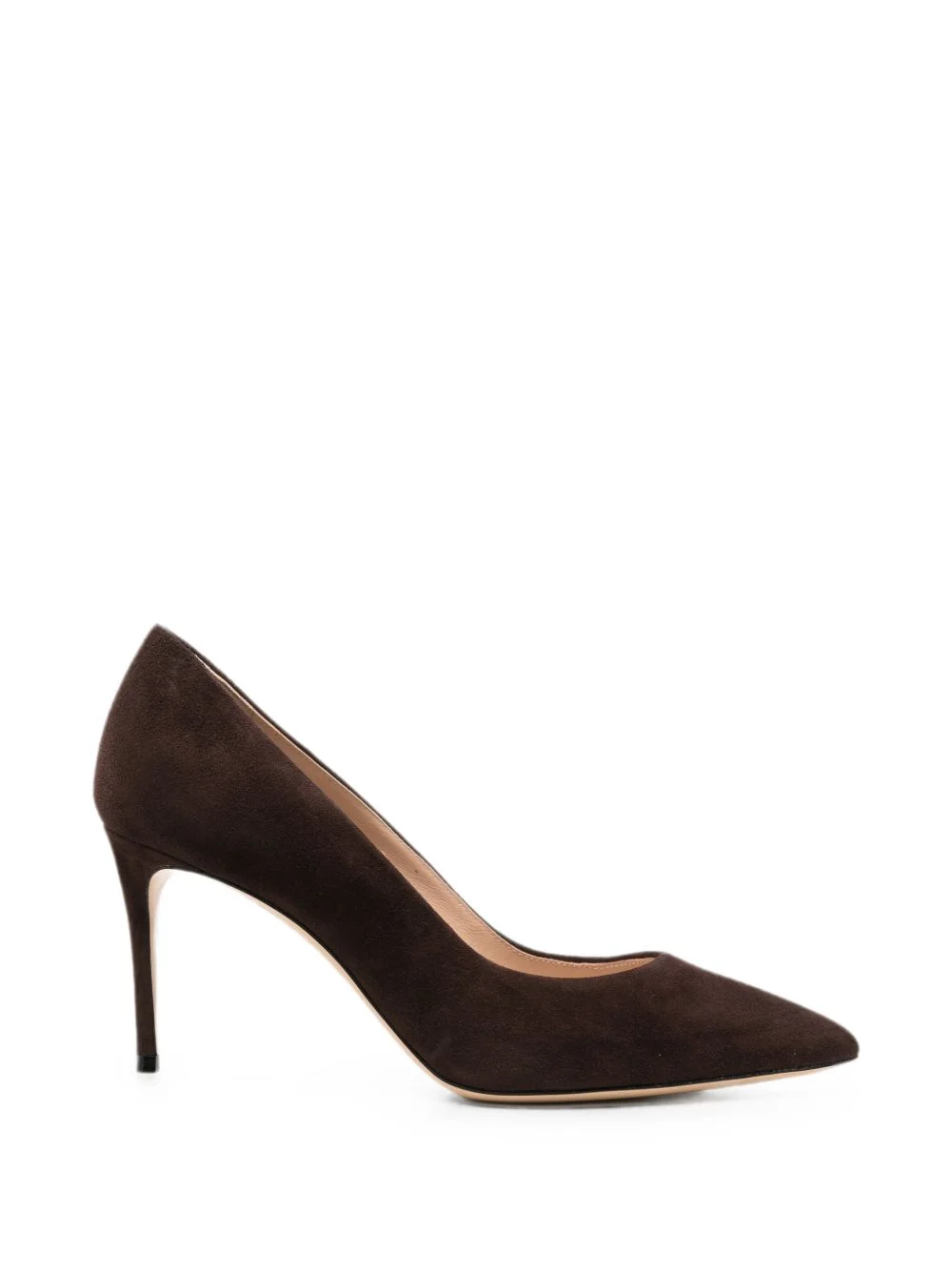 pointed-toe suede pumps - 1
