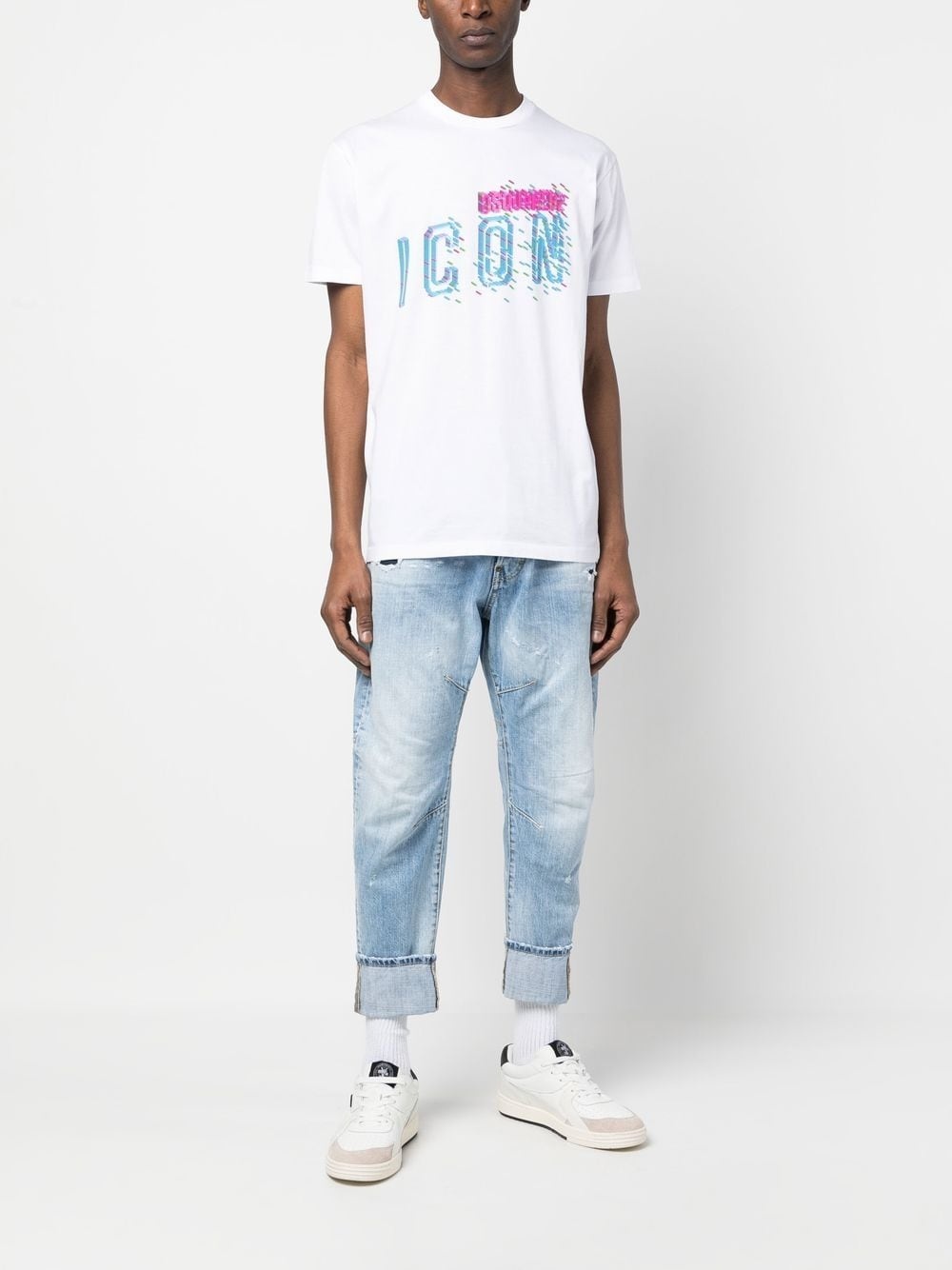 Icon-print cotton T-shirt - 2