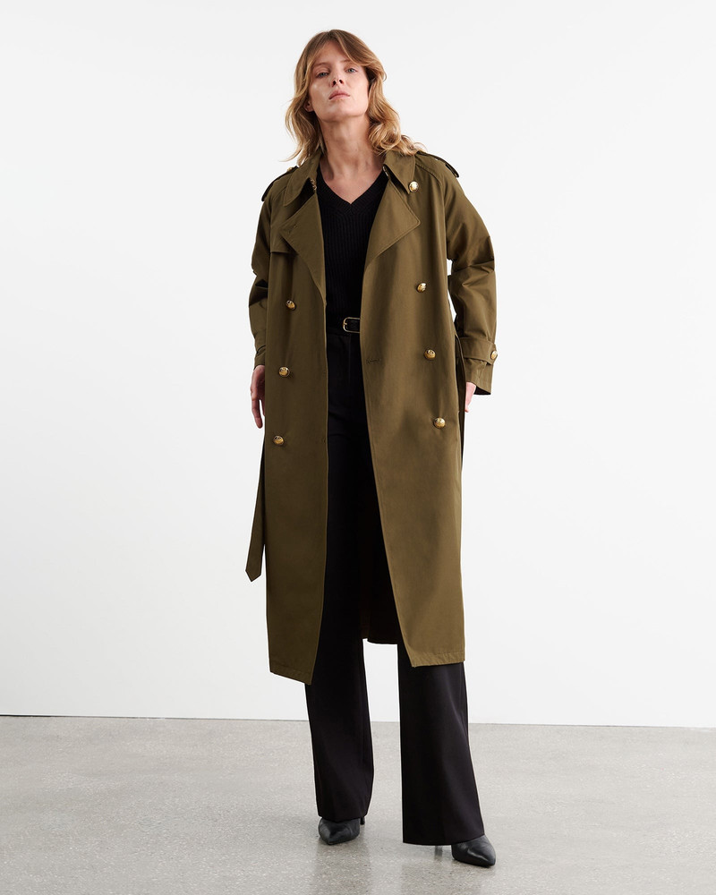 NILI LOTAN TOUSSAINT TRENCH COAT outlook