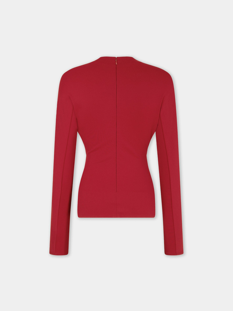 JERSEY TOP WITH RUCHED DETAILS 7