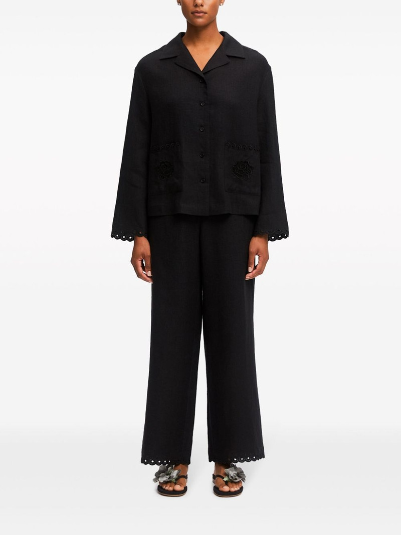 SLEEPER Sofia wide-leg linen trousers outlook