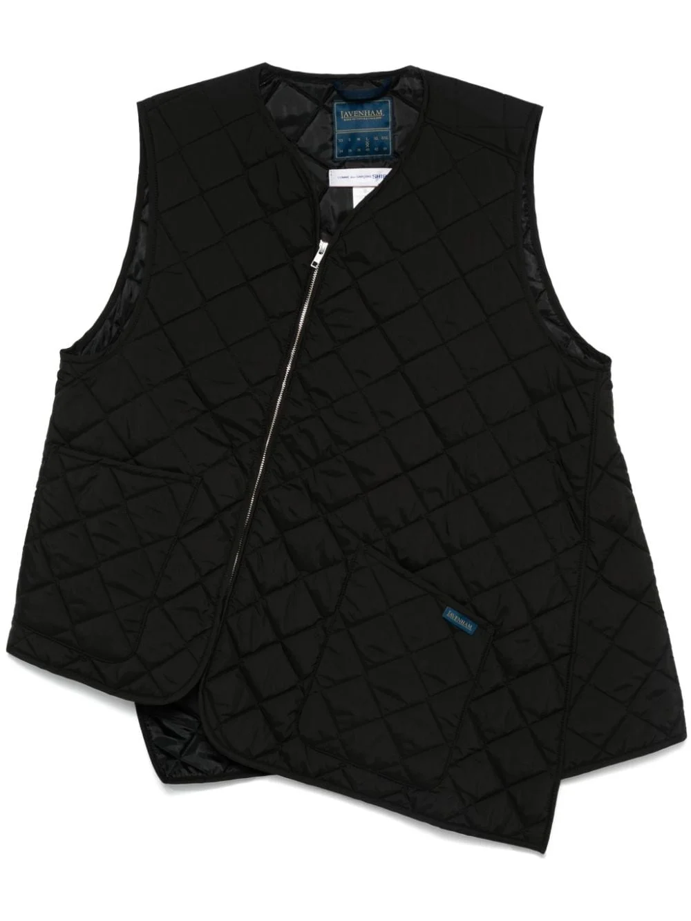 asymmetric gilet - 1