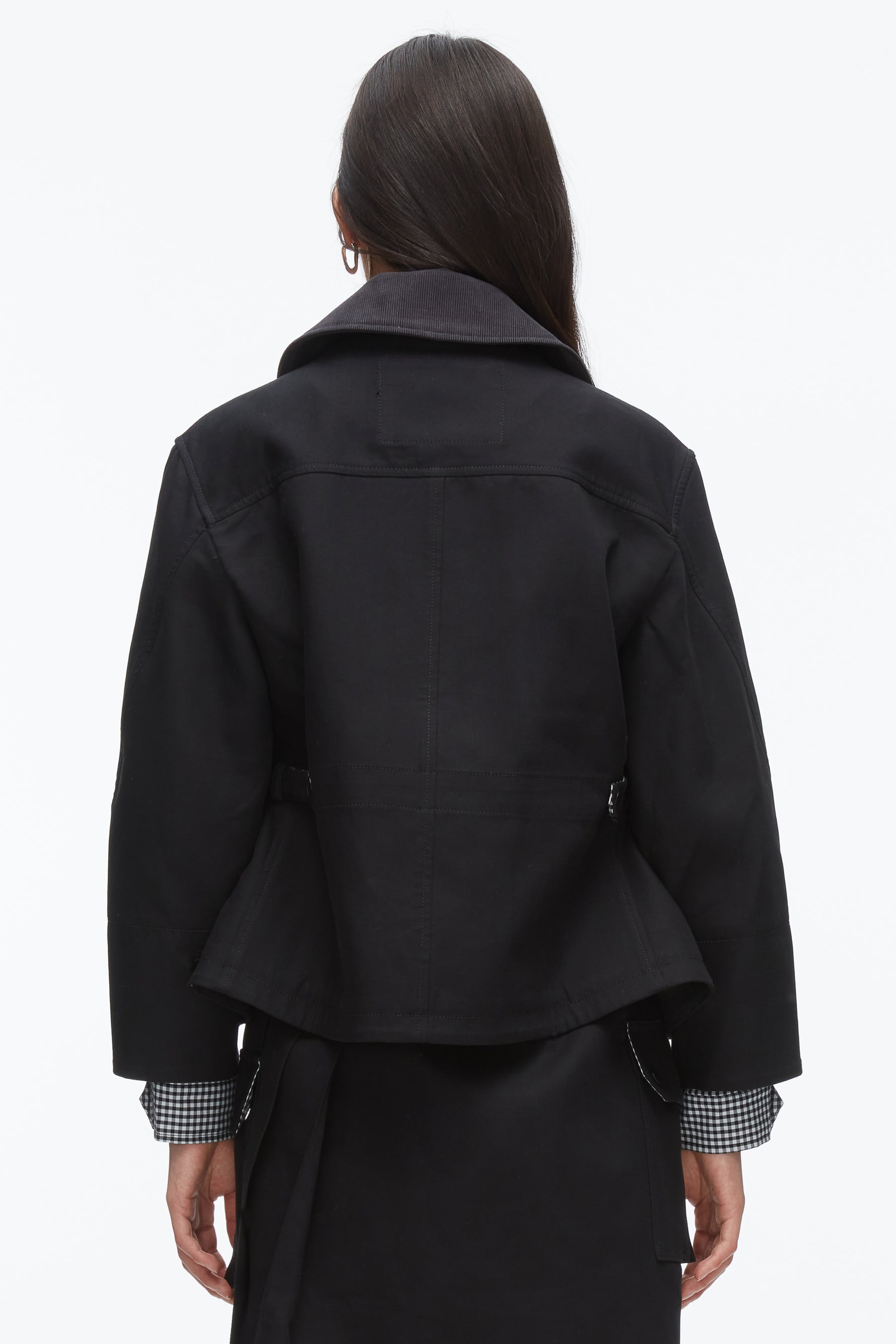 Cropped Flounce Barn Jacket - 5