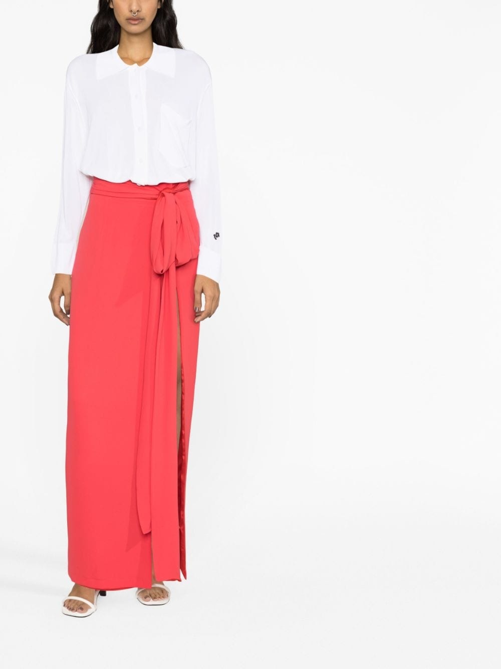 Bruce tie-waist maxi skirt - 4