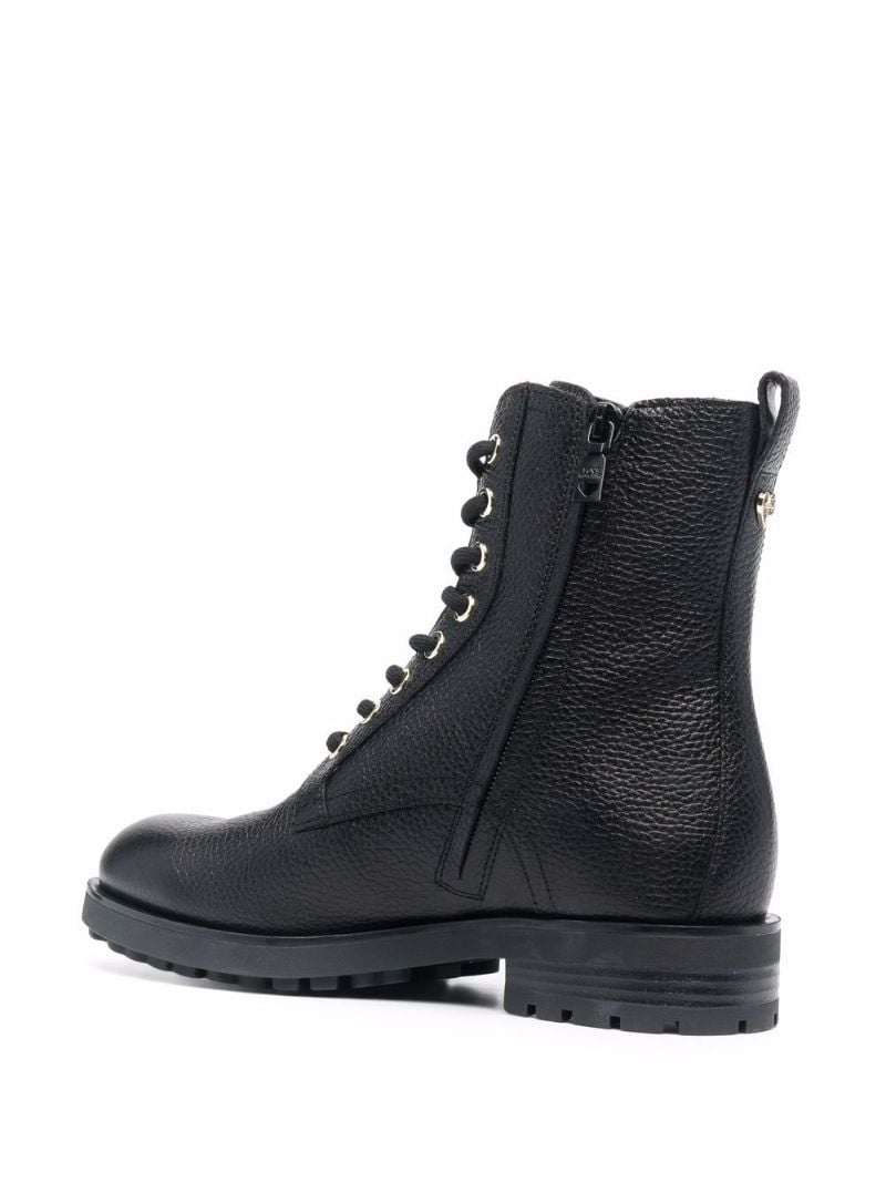 gold-tone hardware boots - 3