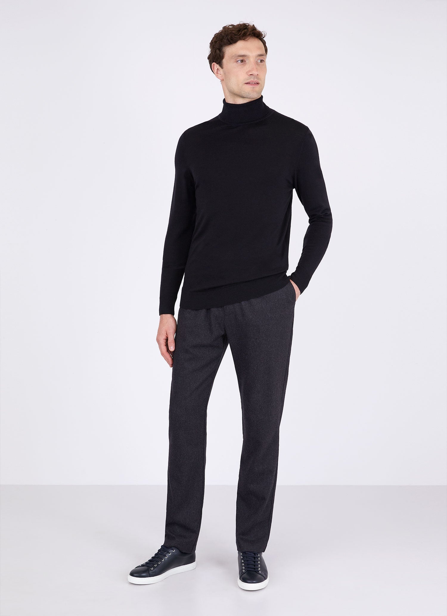 Sea Island Roll Neck Sweater - 3