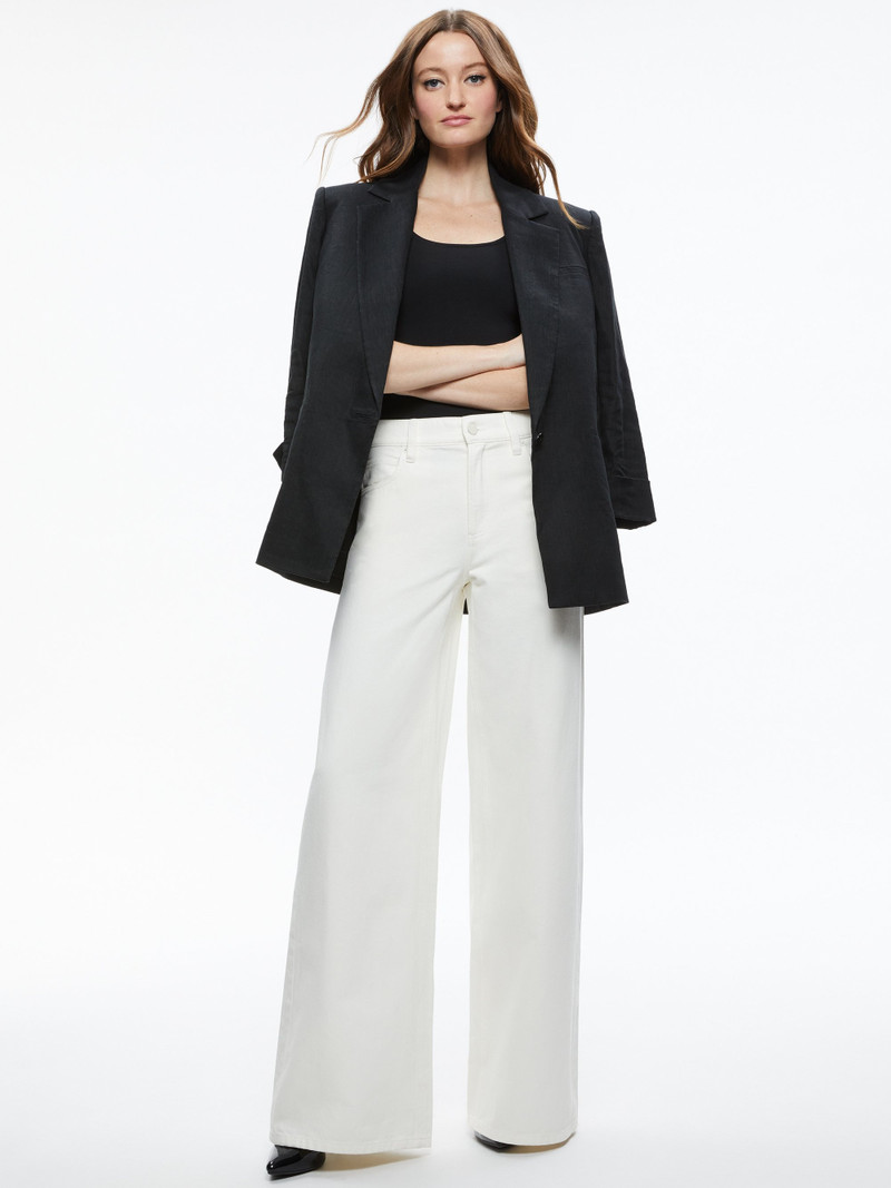 Alice + Olivia TRISH MID RISE BAGGY JEAN outlook