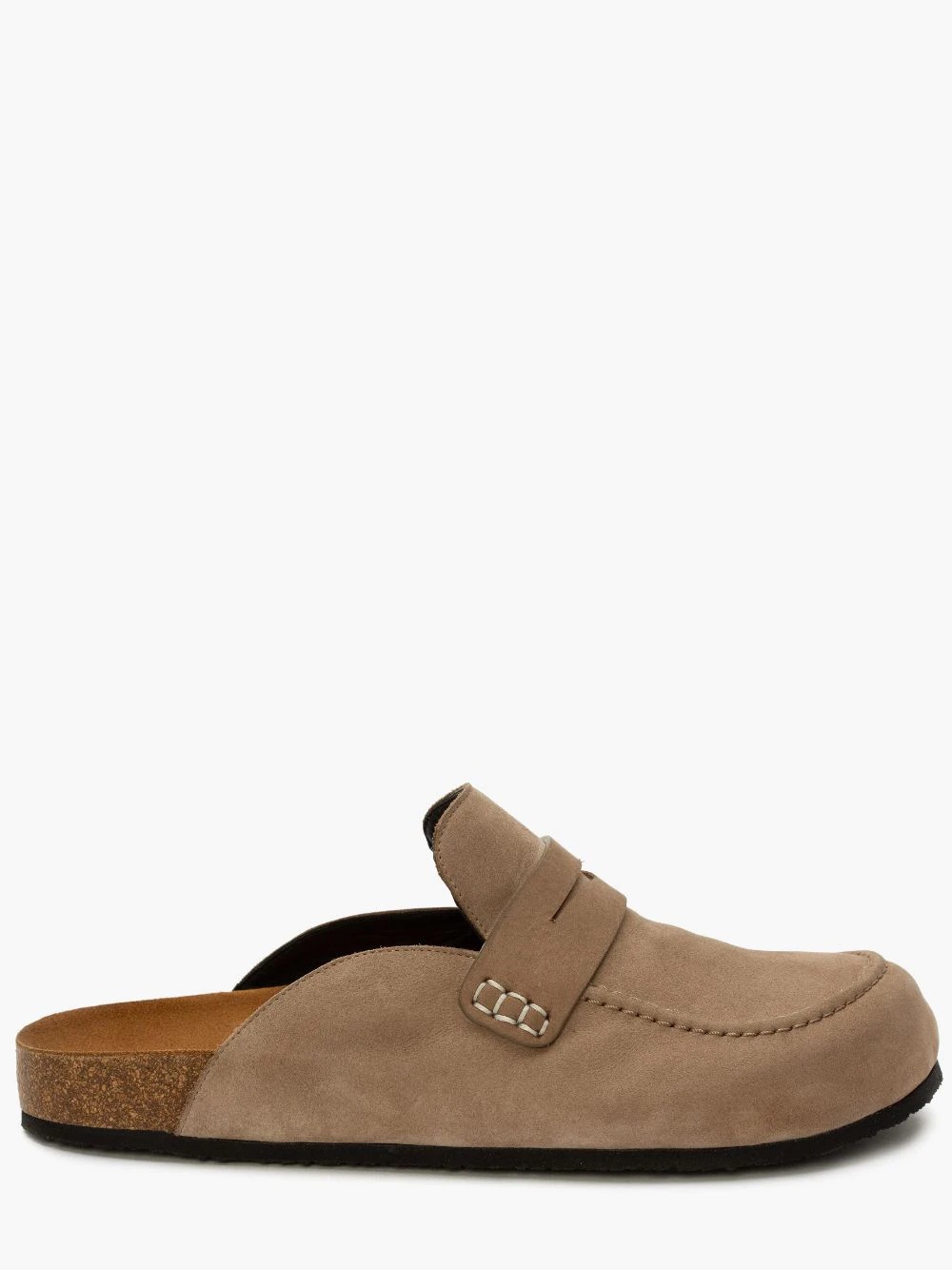 suede loafer mules - 1