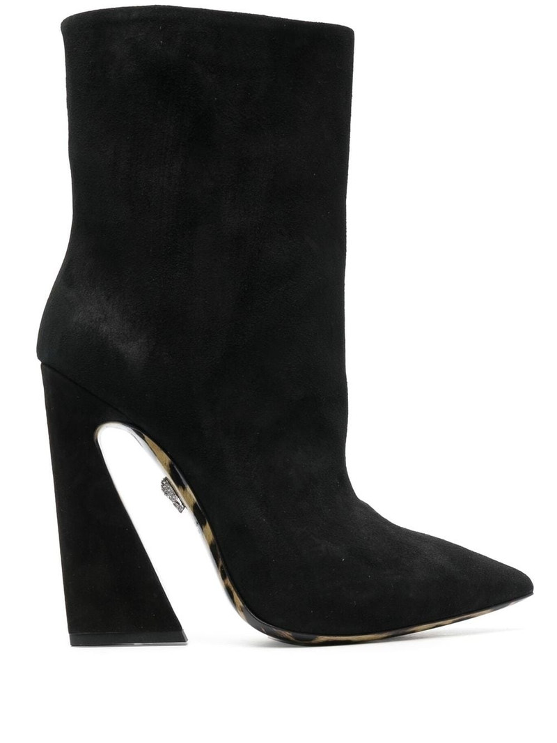 leopard-sole 130mm ankle boots 1