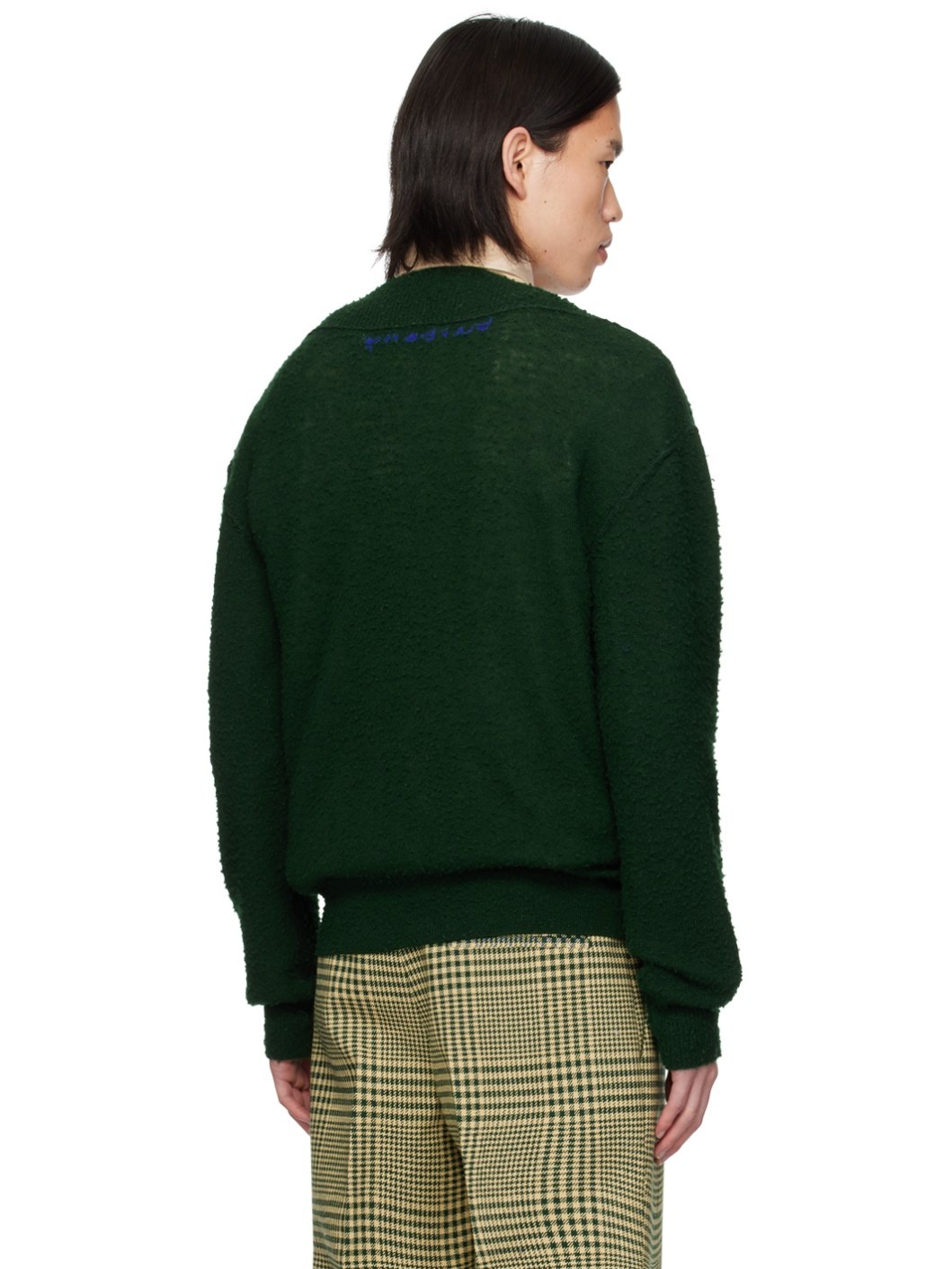 Green Argyle Sweater - 3
