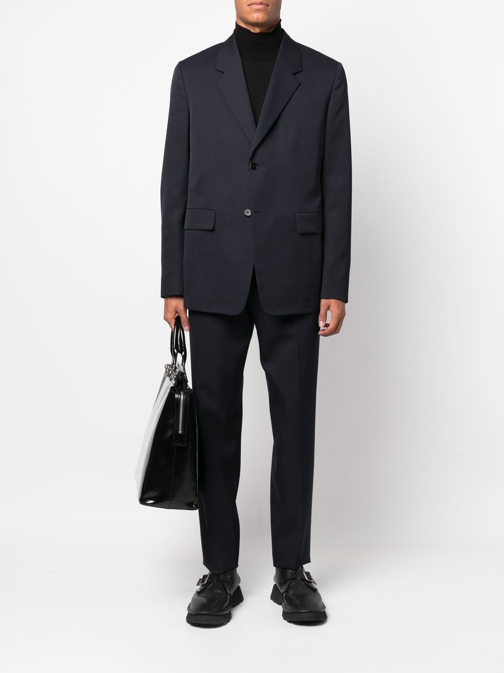 single-breasted wool suit - 2
