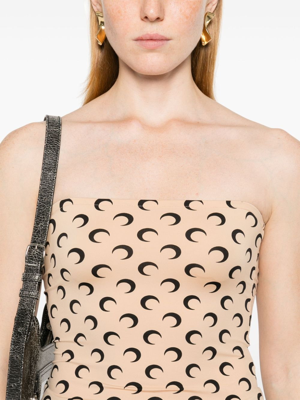 MARINE SERRE moonogram Tube Top - 4
