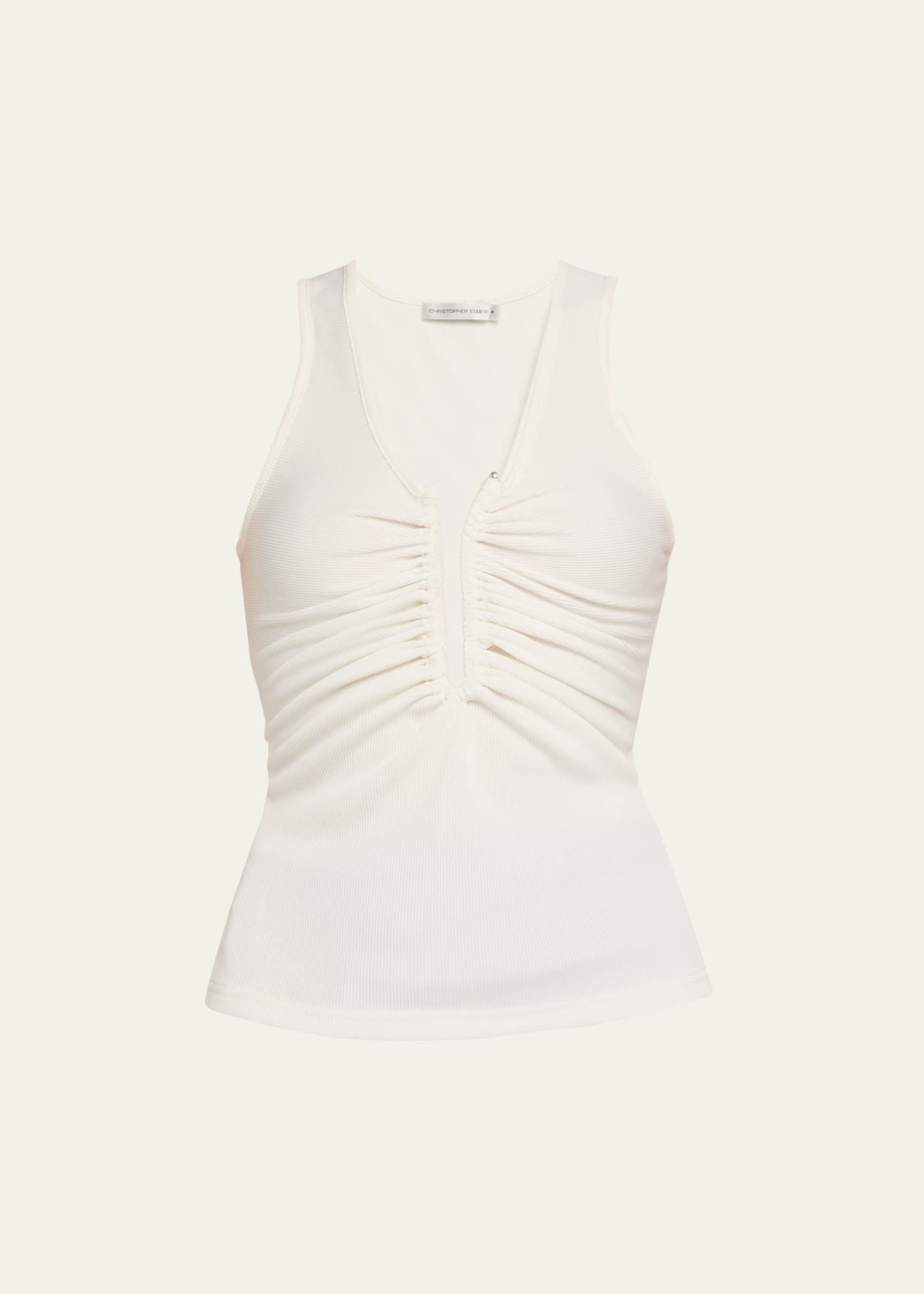 Crystal Pin Rib Tank Top - 1