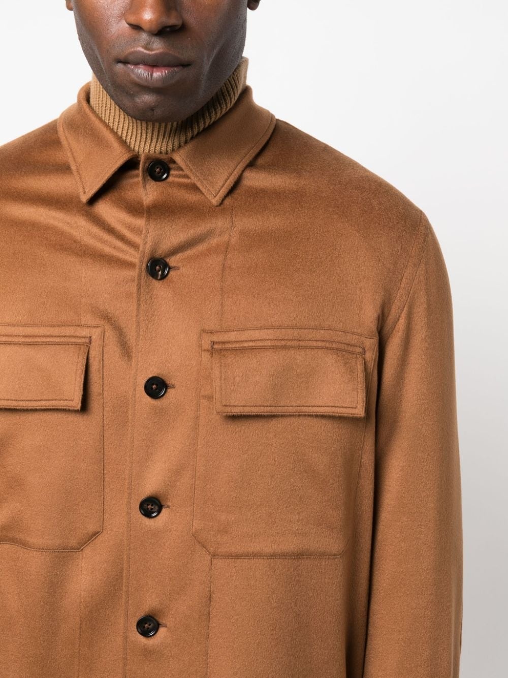 cashmere shirt jacket - 5