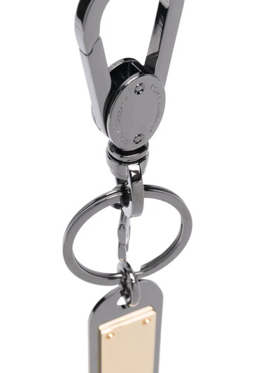 Dolce & Gabbana logo plaque keychain outlook