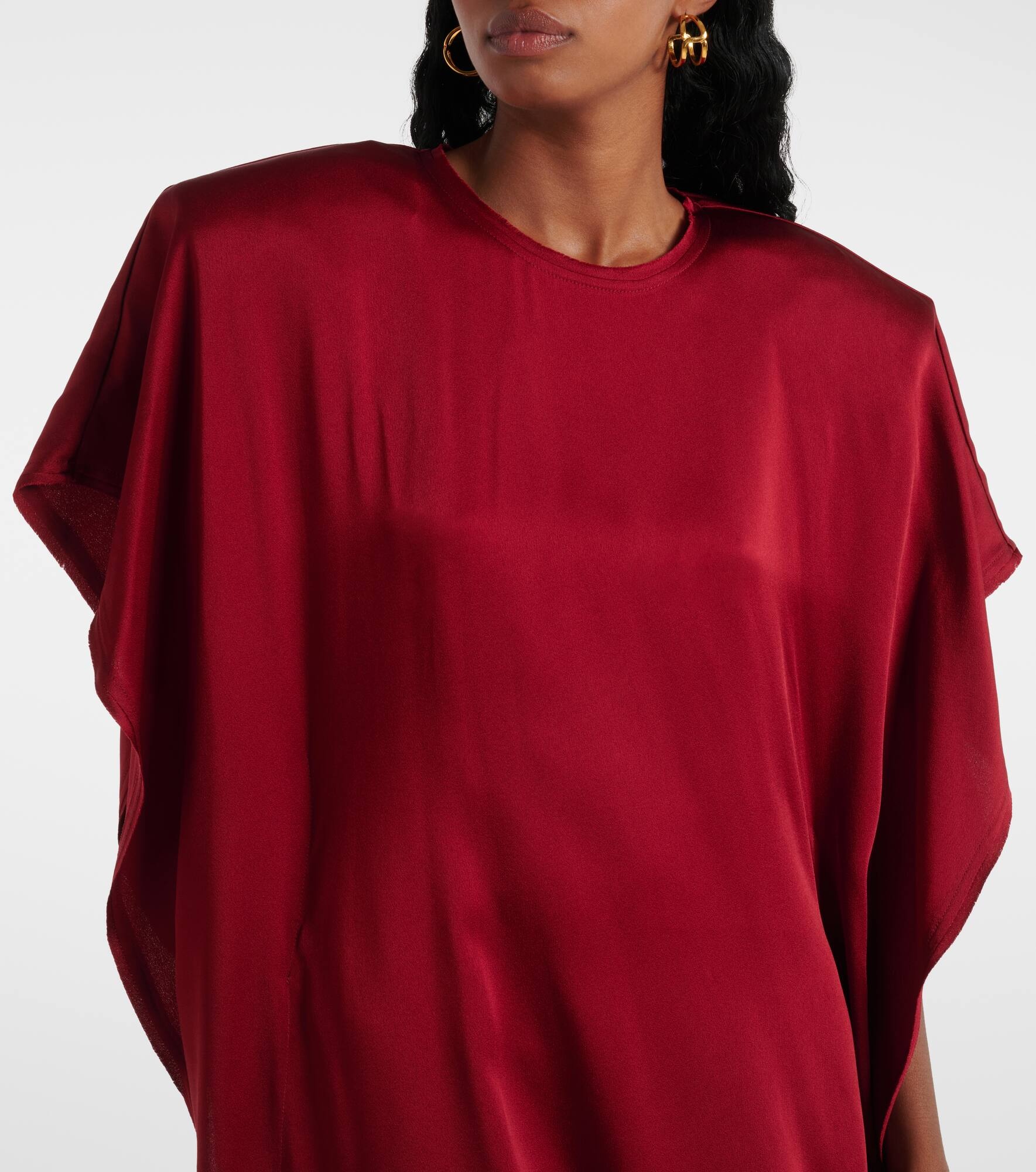 Draped jersey minidress - 4