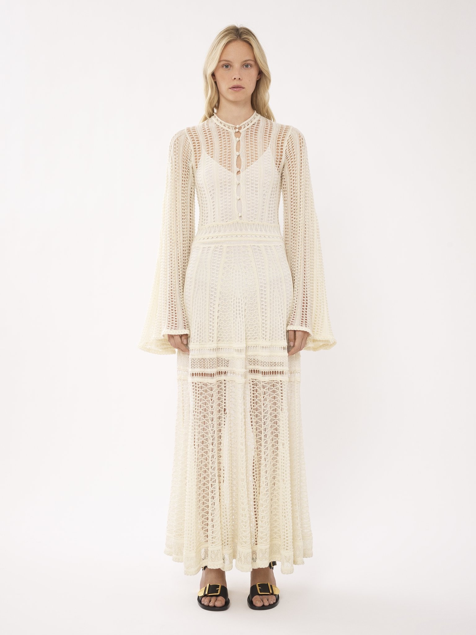 LONG FLARE DRESS - 3
