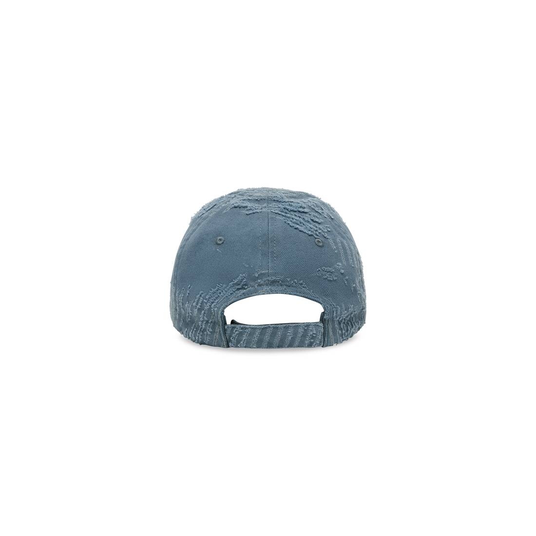 Laser Destroyed Cap in Faded Blue - 3