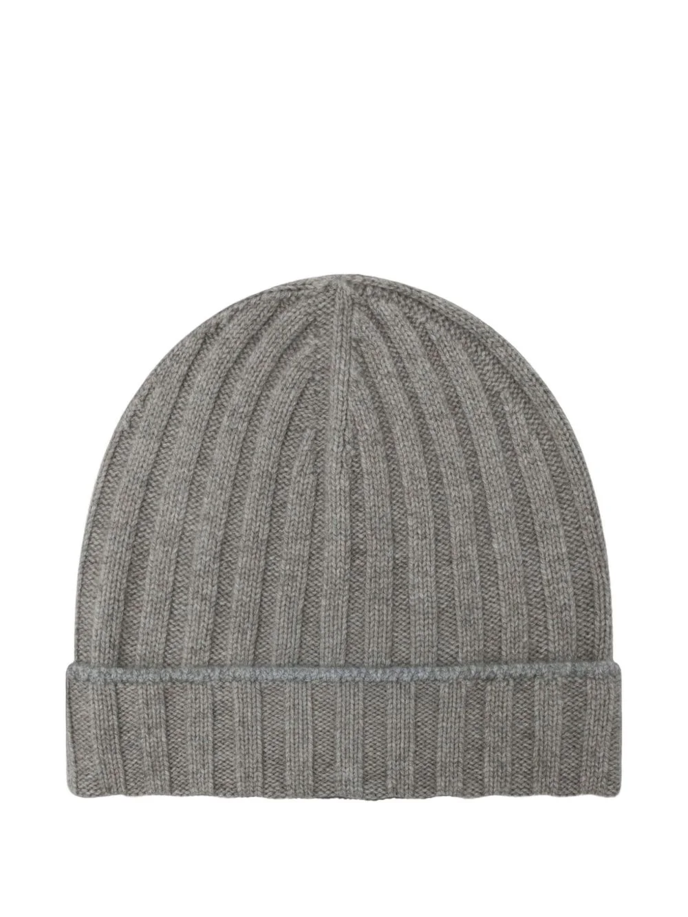 ribbed-knit cashmere beanie hat - 1