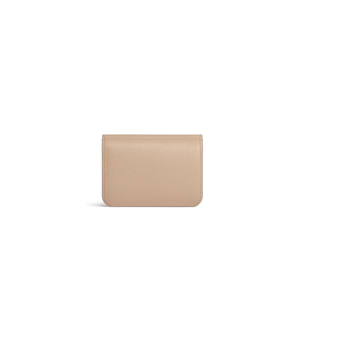 Women's Cash Mini Wallet in Beige - 3