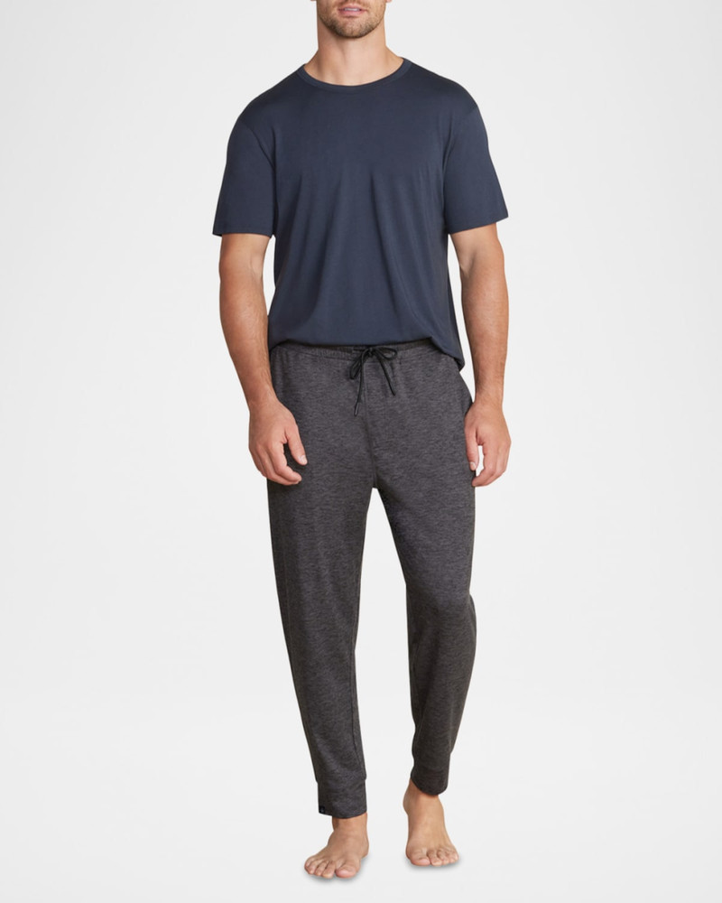 Barefoot Dreams Men's Malibu Collection Cotton Modal Crewneck T-Shirt outlook