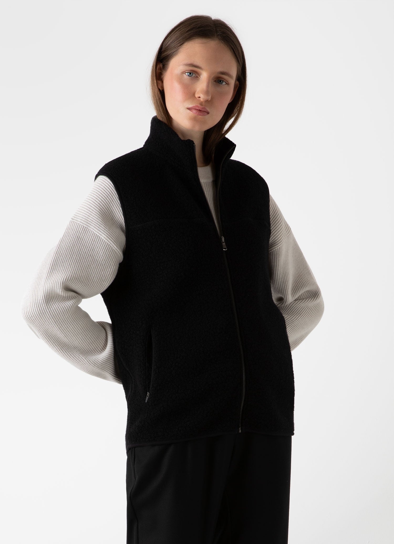 Wool Fleece Vest - 1