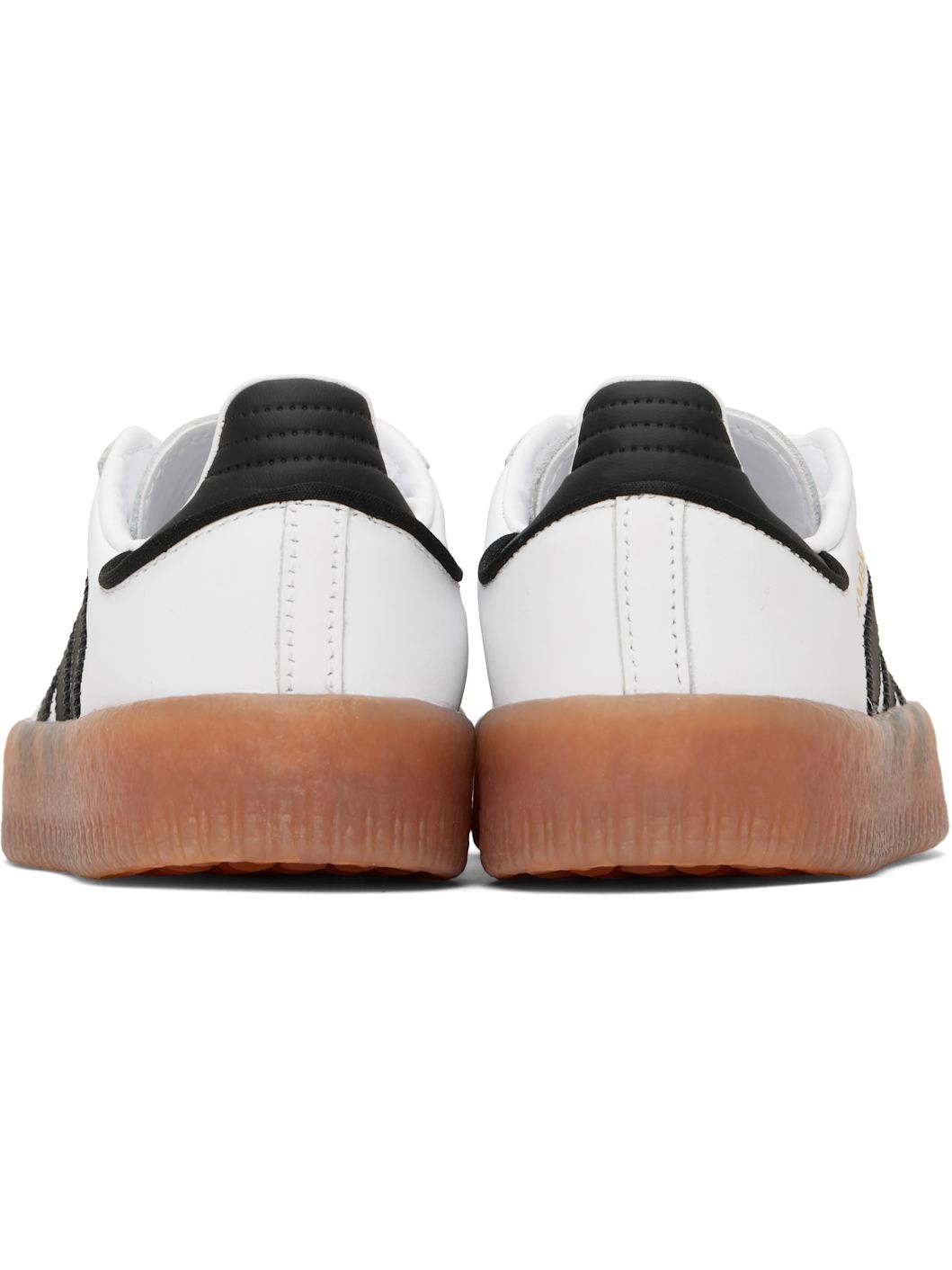White & Black Sambae Sneakers - 2