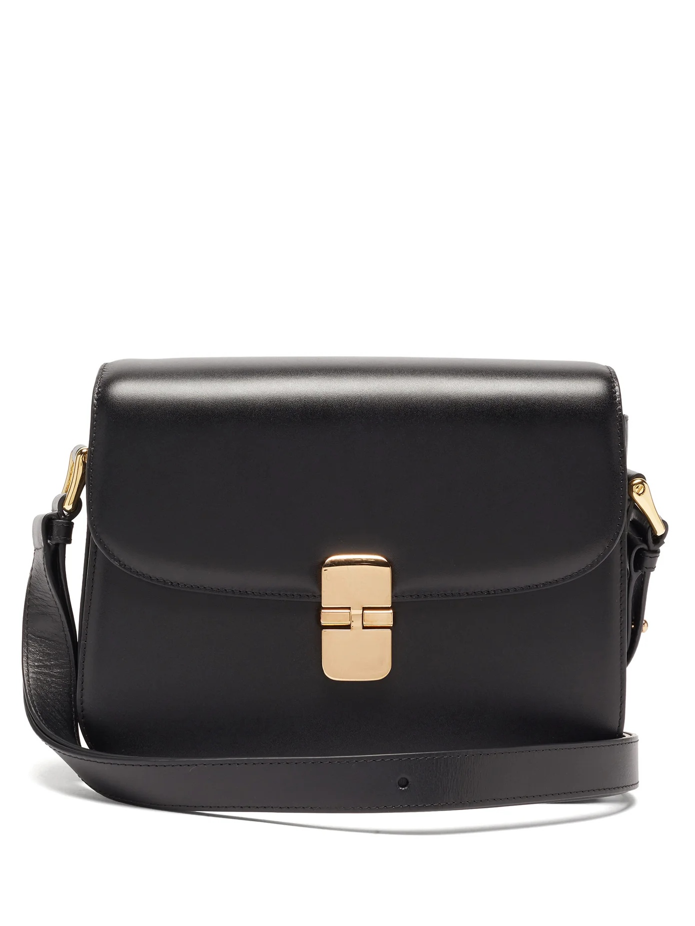 Grace large smooth-leather cross-body bag - 1