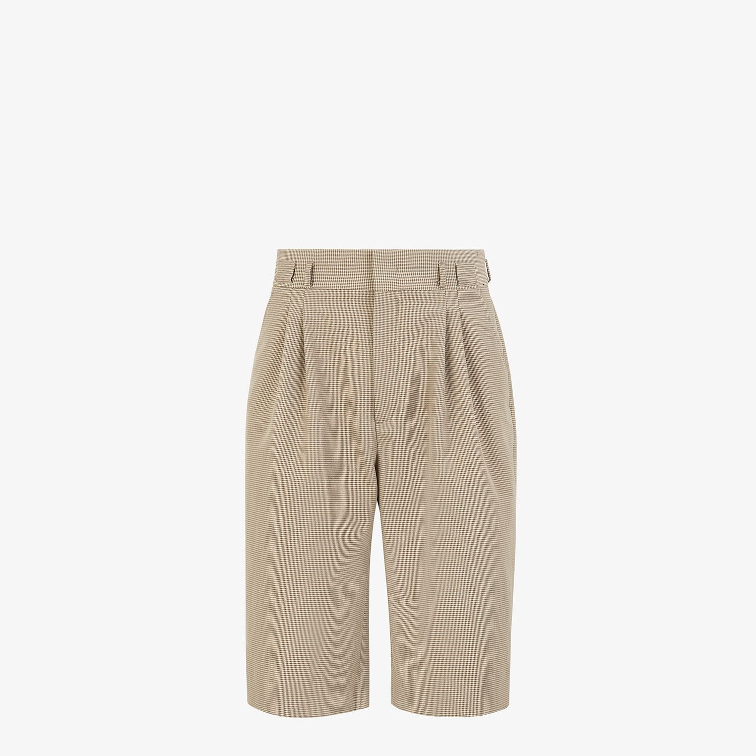 Beige cotton Bermudas - 1