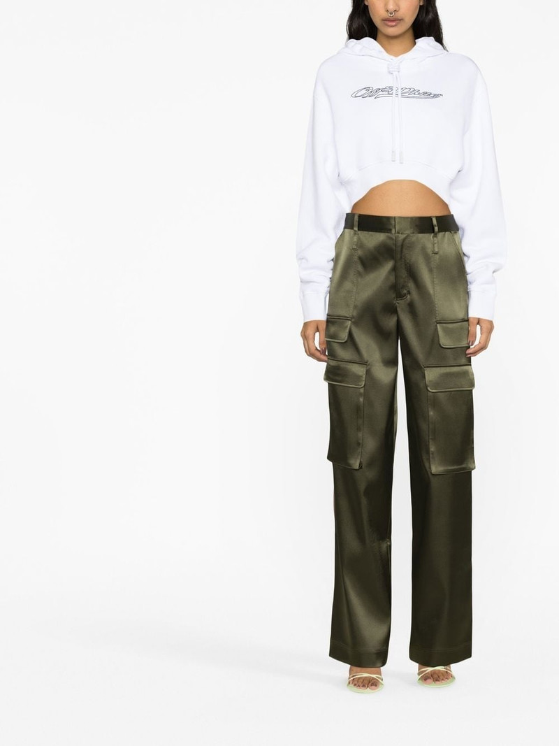 Off-White Bling cropped hoodie outlook