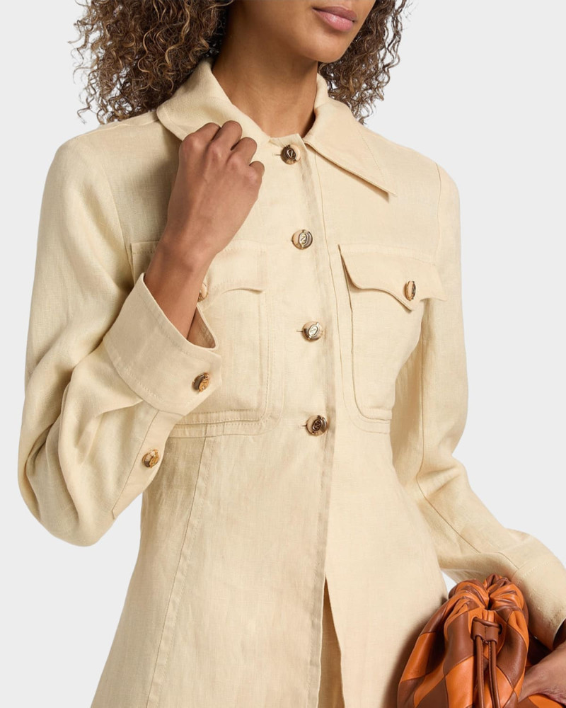 Carousel Belted Linen Shirt 5