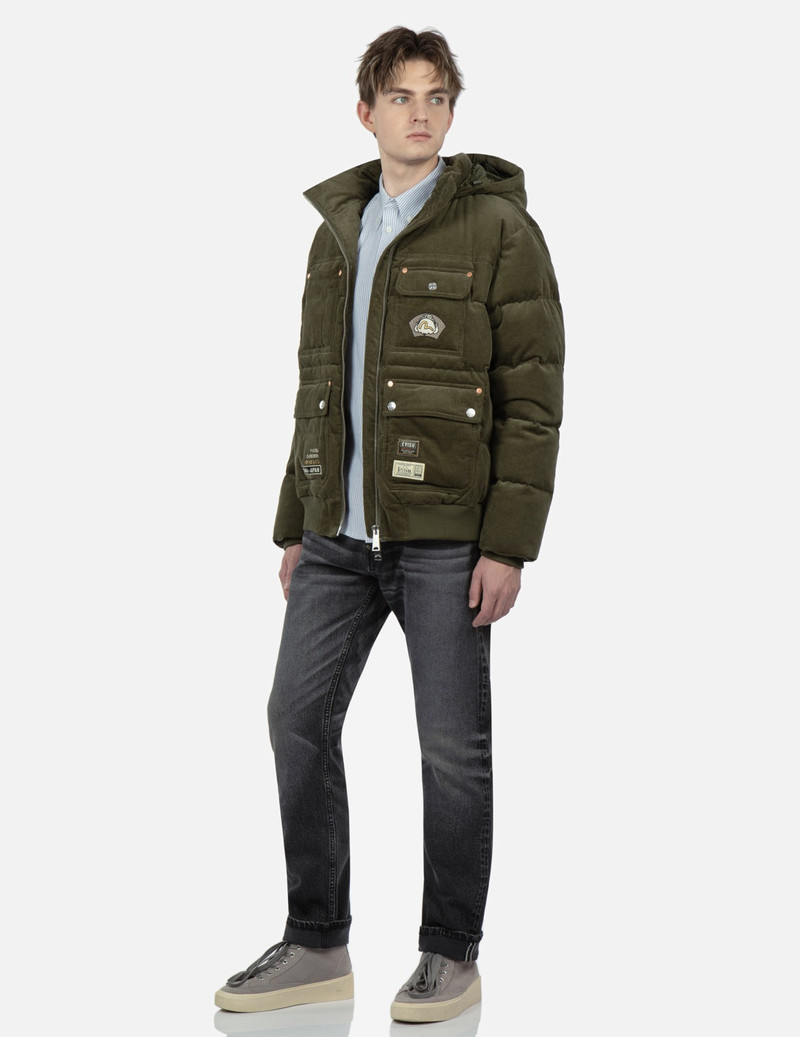 Godhead Embroidery Corduroy Down Jacket 4